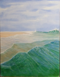 'Billy's Beach' oil on canvas