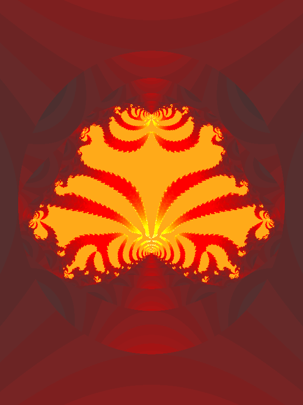 'Peach Fan' blank card